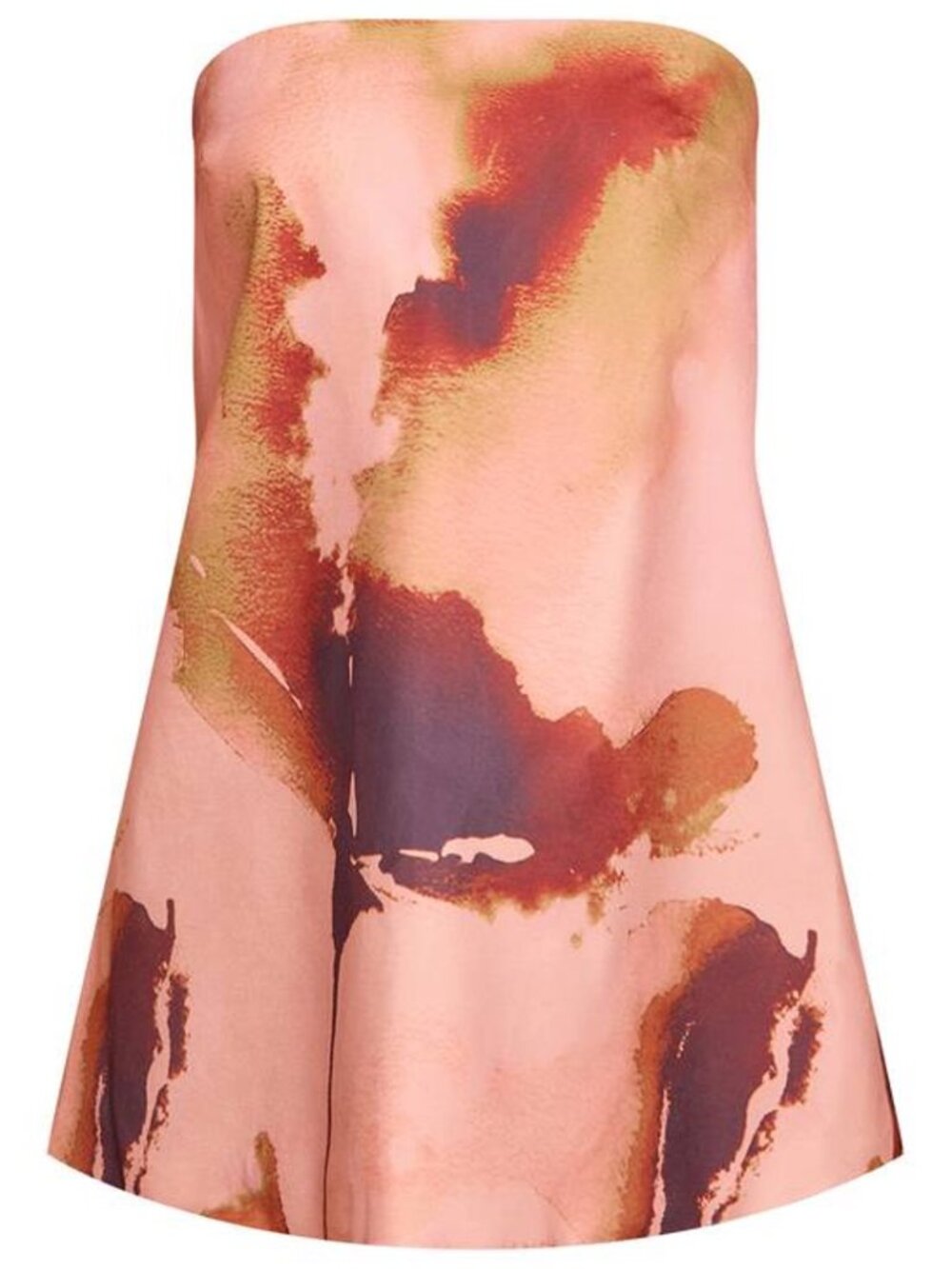 NWT PrettyLittleThing Brown Bandeau A-line Dress - Picture 3 of 3